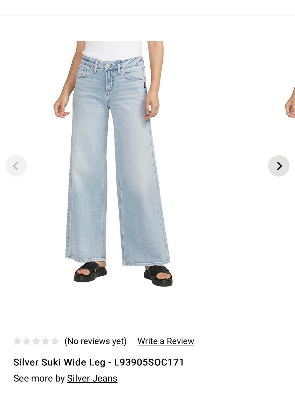 Silver Jeans Wide Leg Flare Jeans in Light Blue